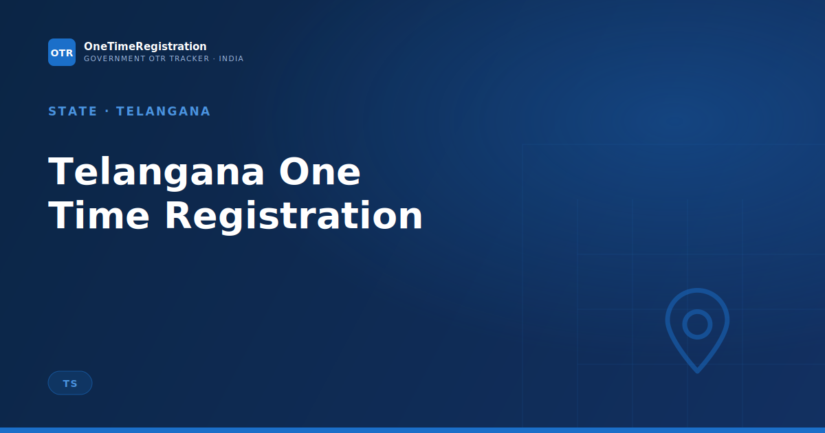 Telangana One Time Registration