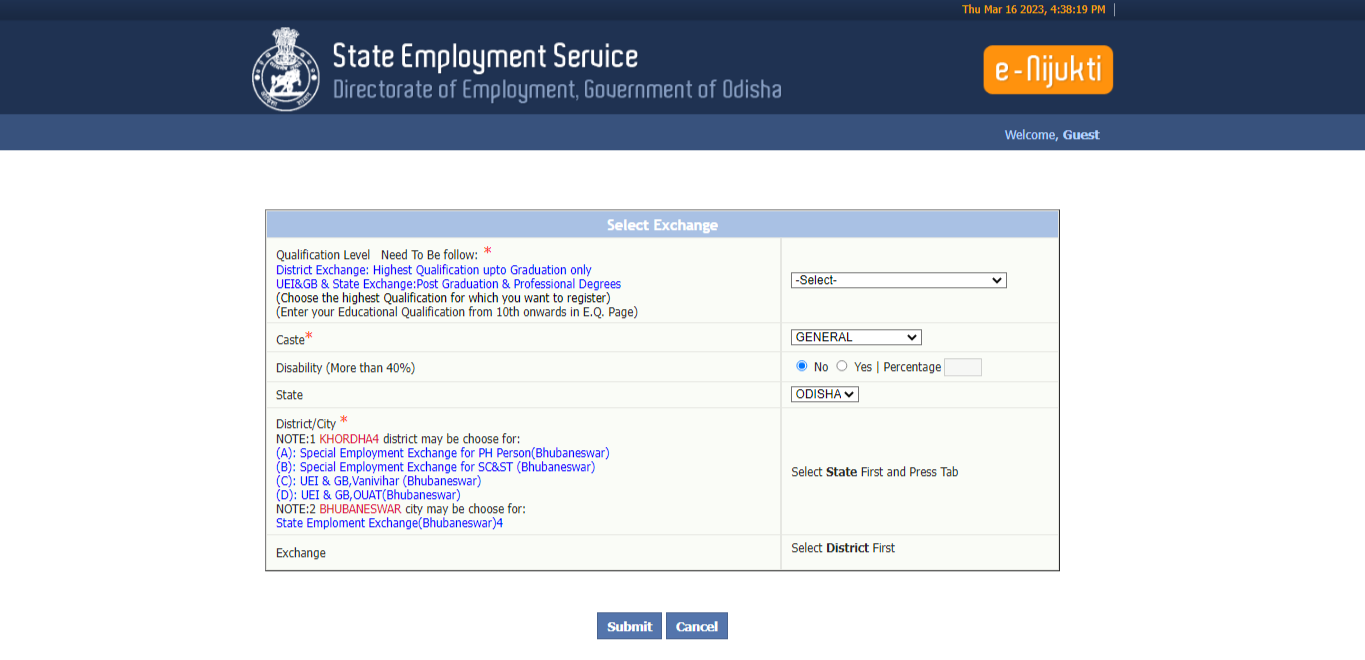 State Employment Exchange