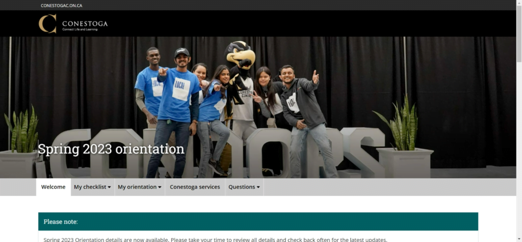 Conestoga Student Portal Login Conestoga Orientation 2023   Conestoga College 1024x476 