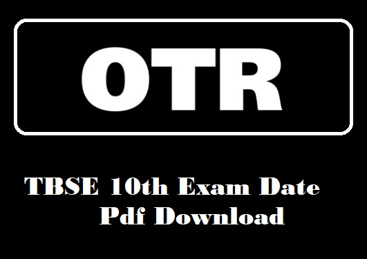 TBSE 10th Exam Date Pdf Download