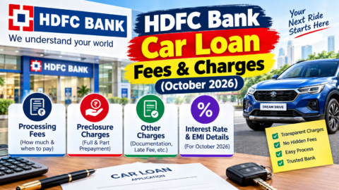 HDFC Bank Car Loan Fees & Charges