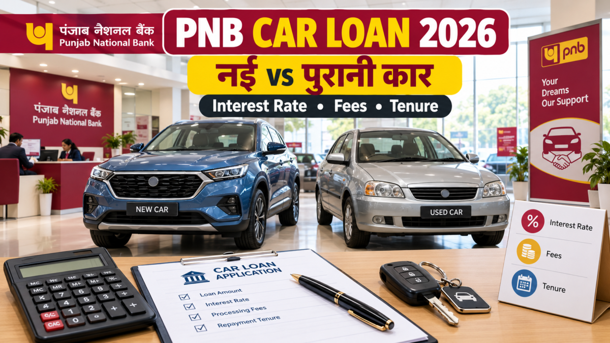 PNB Car Loan Interest Rate 2026: नई और पुरानी कार के रेट, फीस और टेन्योर